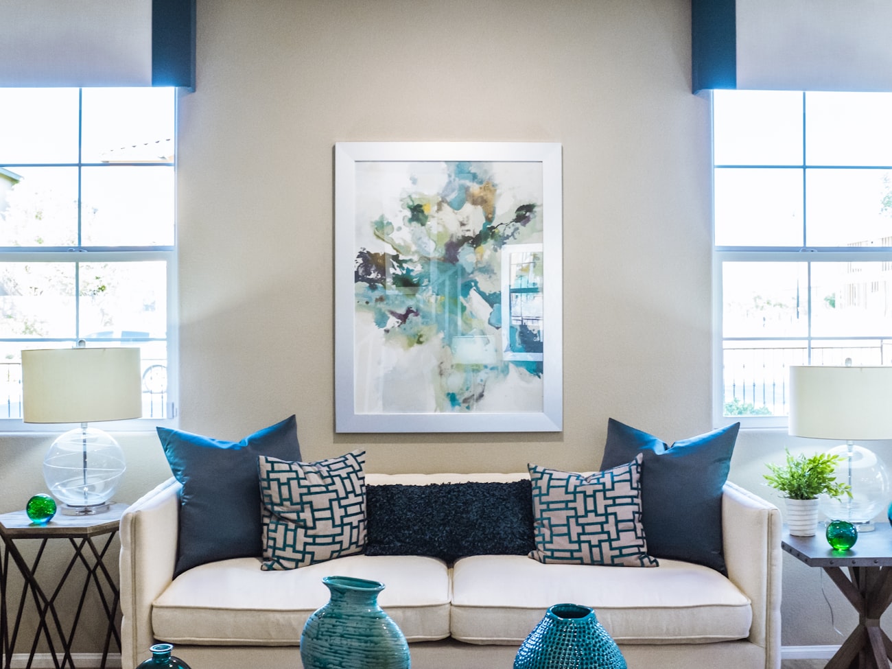 Lounge with art wall
