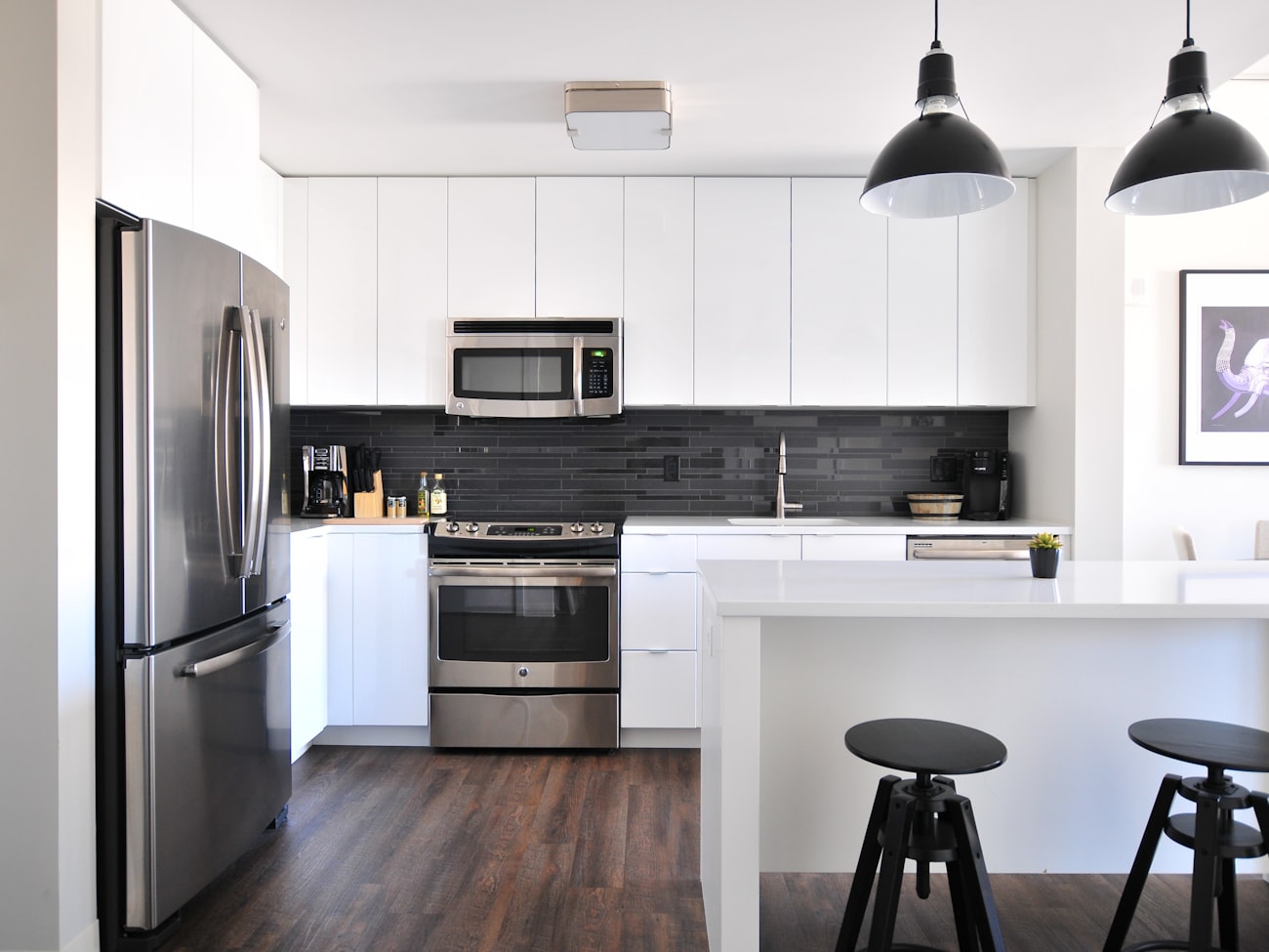 Clean, modern commercial interior with fresh paintwork